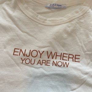 Zara graphic tee shirt- size medium